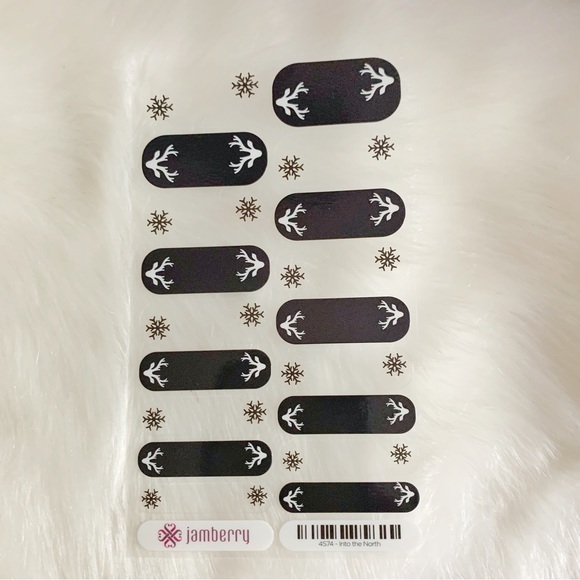 Jamberry “Into the North” Nail Wrap Full Sheet 4S74 Nail Art - Picture 3 of 6